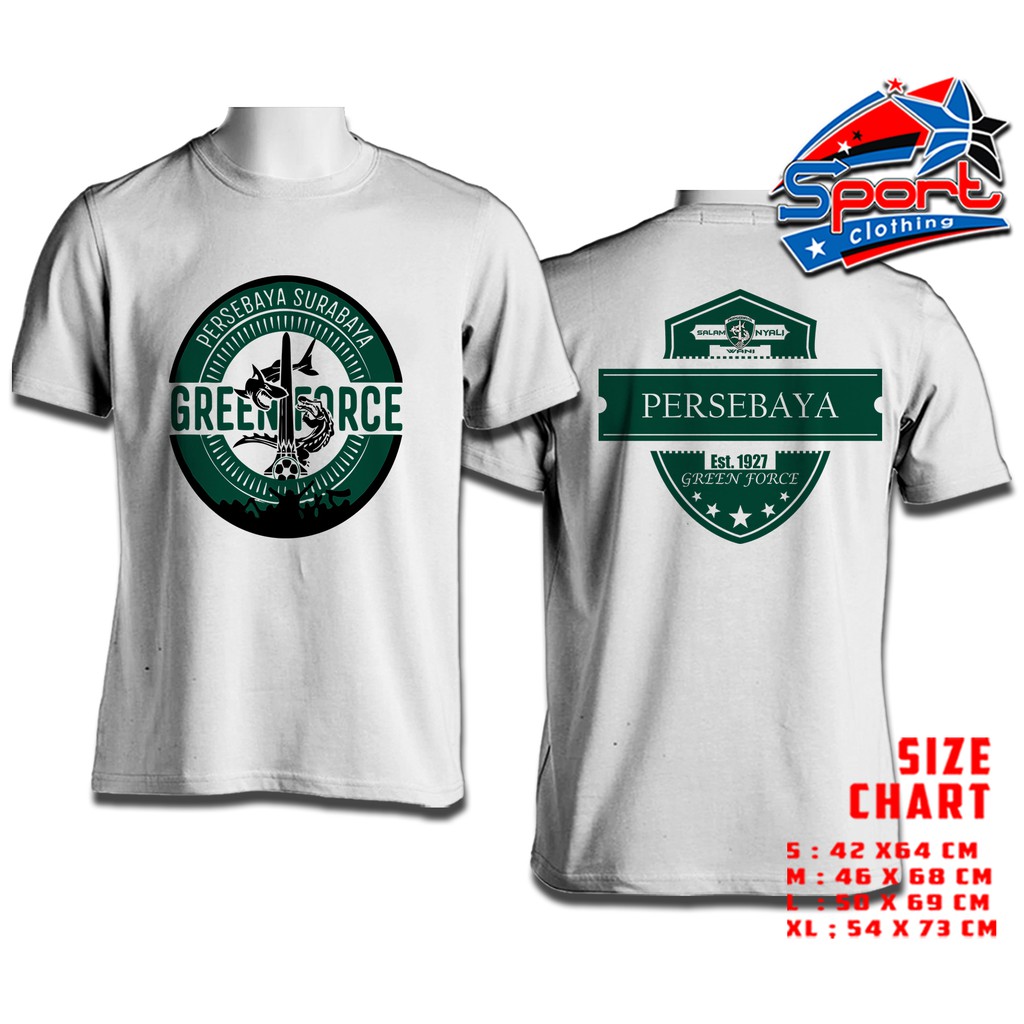 Kaos Persebaya Green Force 1927 Shopee Indonesia