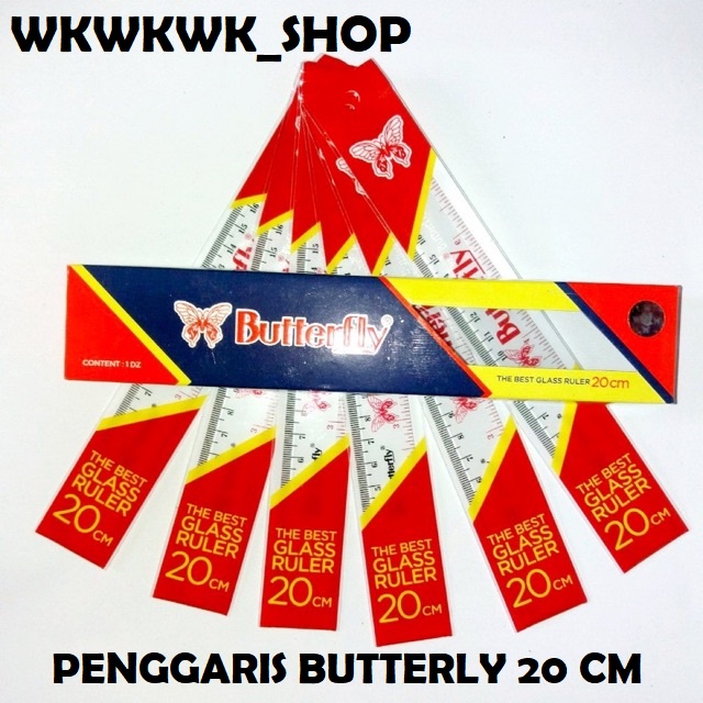 

Penggaris Butterfly - 20 cm