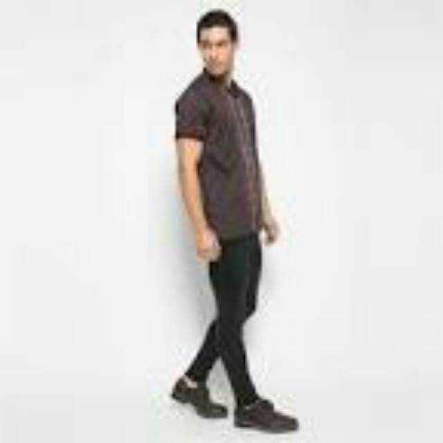 BRITANIA Short Sleeve Henley Print Shirt 6022