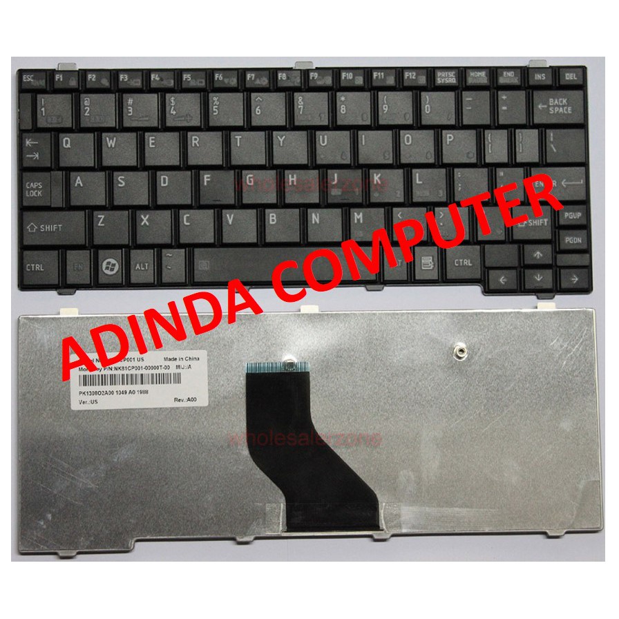 Keyboard Toshiba NB200 NB201 NB205 NB250 NB500 NB505 NB510