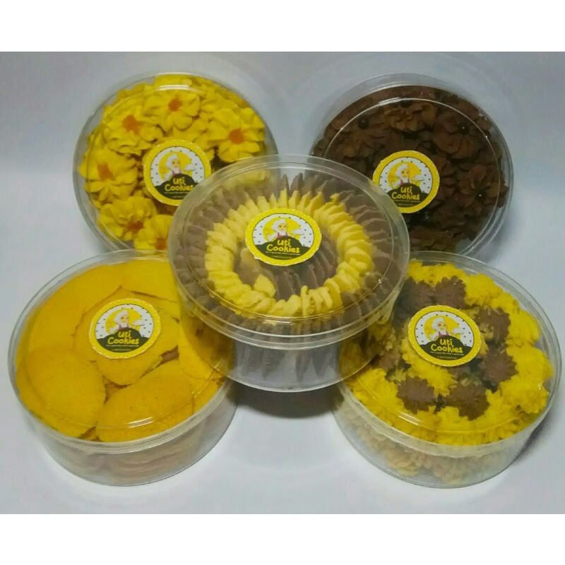 

Cookies Roti Kering. Semprit Coklat & Putih, Mawar Nanas & CokPut, Lidah Kucing