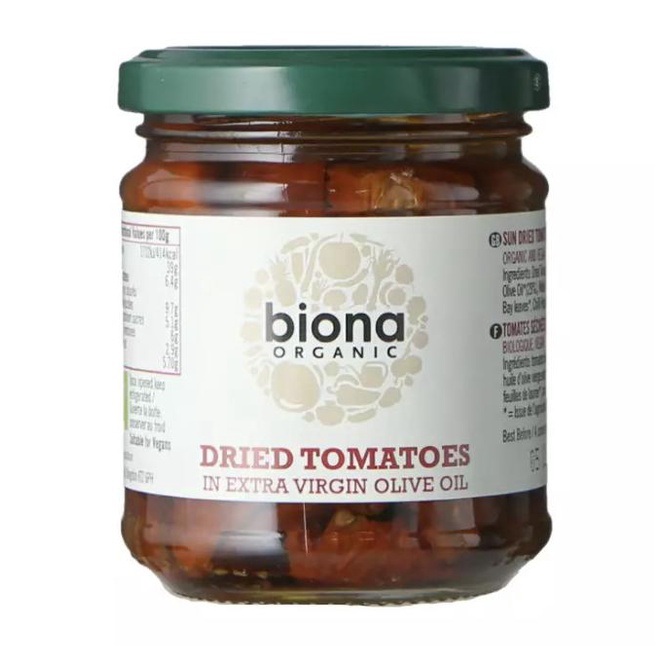 

COD BIONA ORGANIC SUN DRIED TOMATOES IN OLIVE OIL 170G BUMBU & BAHAN MASAKAN MAKANAN & MINUMAN