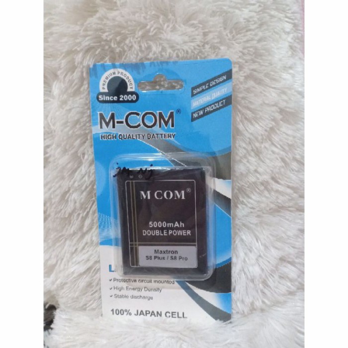 Baterai Maxtron S8 Plus/ S8 Pro MCOM Double Power