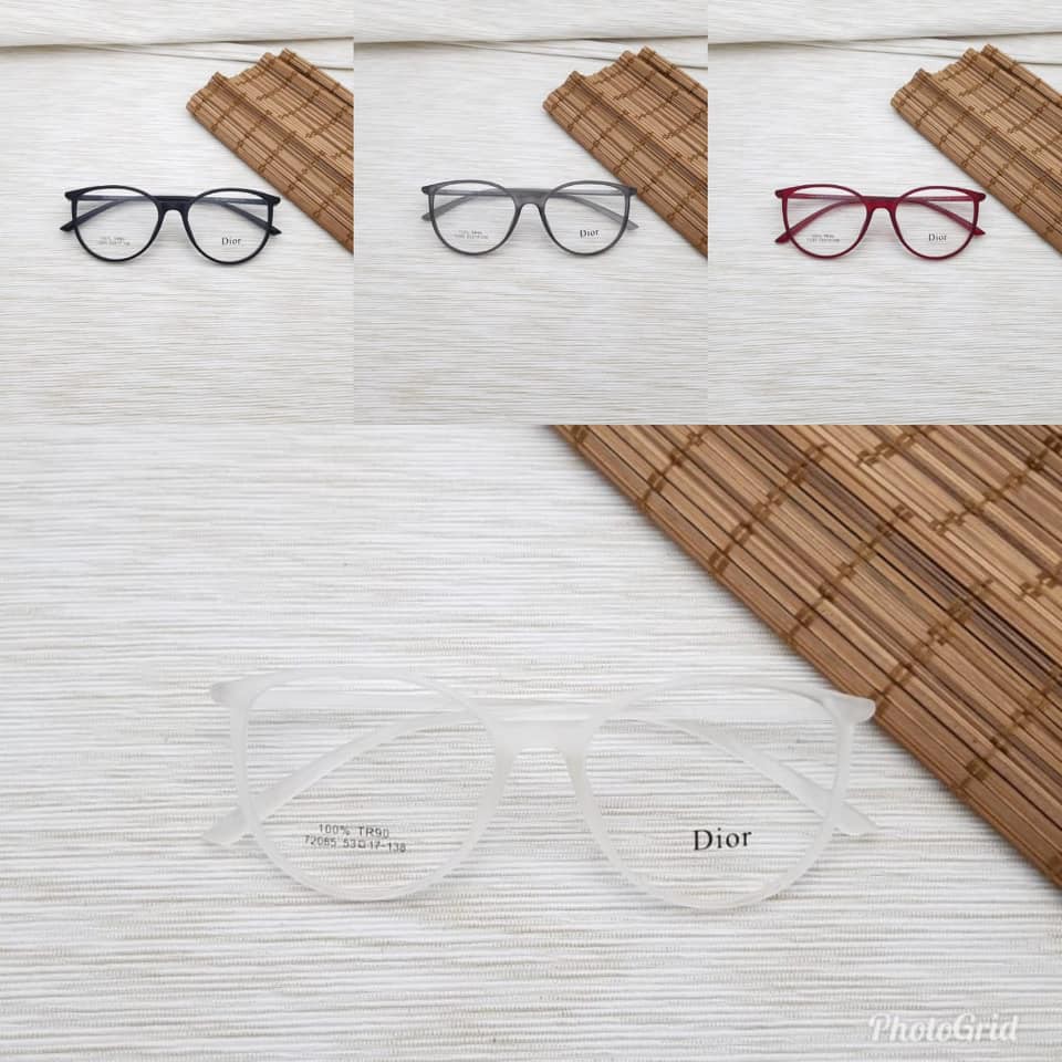 kacamata frame dr wanita & pria 72085 100% tr90 size 53-17-138