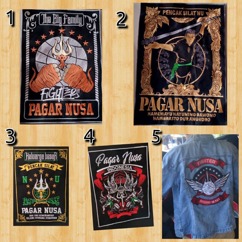 badge punggung pagar nusa desain terbaru