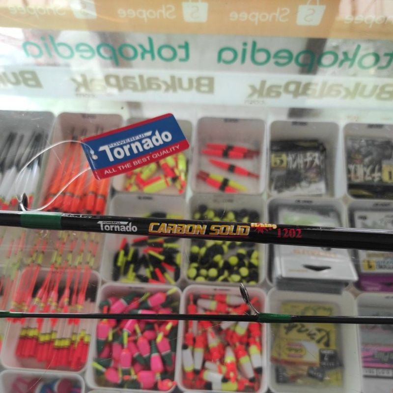 Stik rod pancing TORNADO CARBON SOLID 120