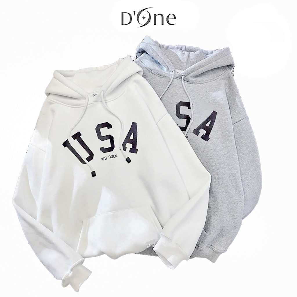 D'One Sweater Polos Hoodie Jumper USA Redrock Pria & Wanita Size M-XXL