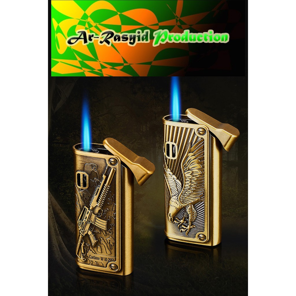 Korek Api Gas Las Motif Senapan dan Elang 3732