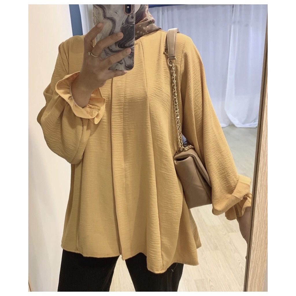 1KG MUAT 5PCS | CANA KIRANA SHIRT TOP BLOUSE AIRFLOW CRINCLE PREMIUM HITS OOTD SELEBGRAM FASHION GROSIR WANITA