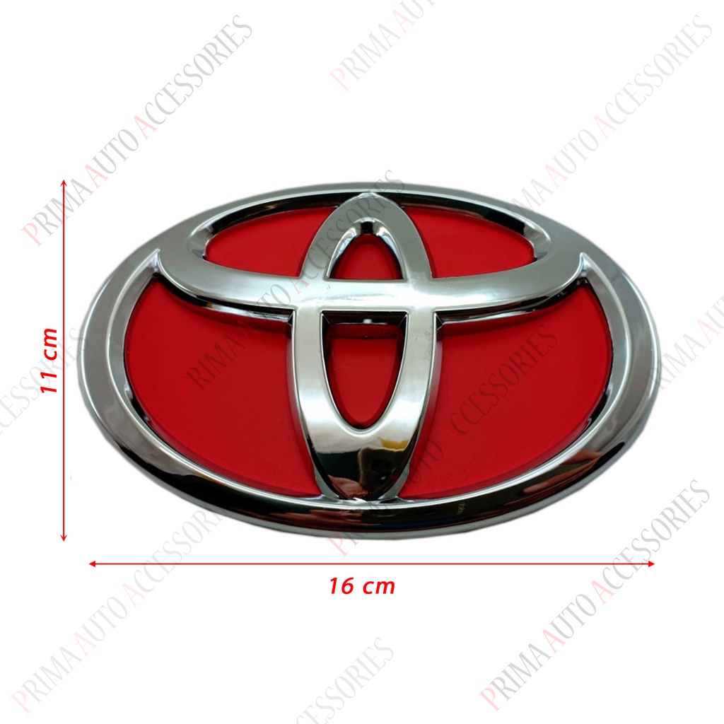 Emblem Logo Mobil TOYOTA 16 Cm