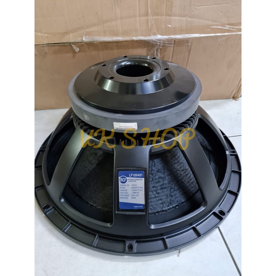 KOMPONEN SPEAKER RCF LF18X451/ LF18 X451 VOICE COIL 4.5 INCH 2400 WATT