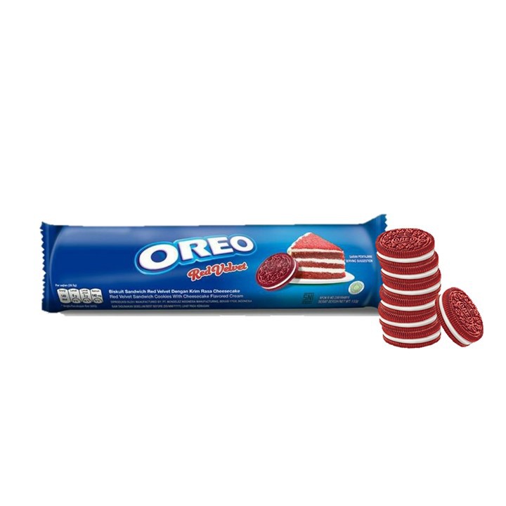 Печенье oreo красный бархат фото Oreo red velvet 123.5 gr BeeCost