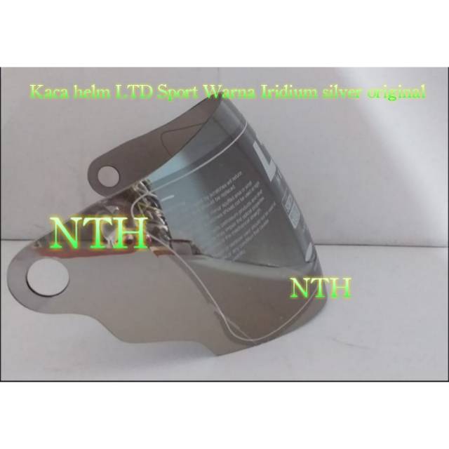 kaca helm LTD Sport Original warna Iridium Silver anti silau anti embun