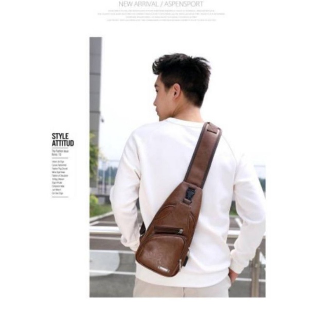 tas selempang kulit model tas slempang pria tas cowok