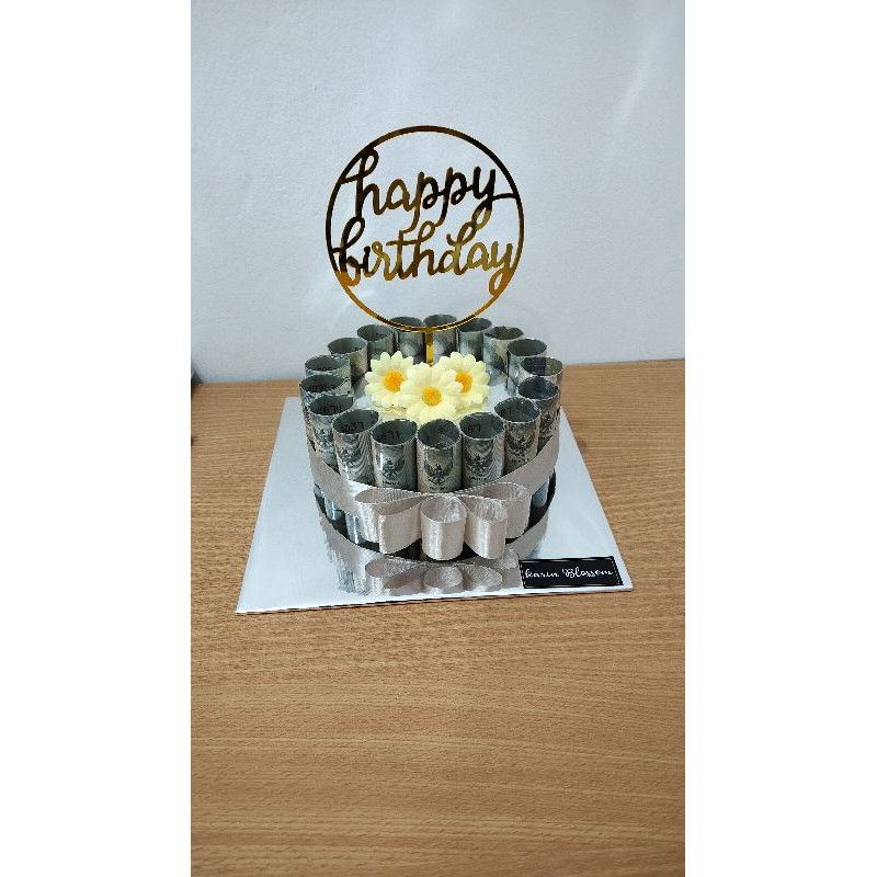 Mooney cake (kue Uang) mini isi 17 lembar 2000 an