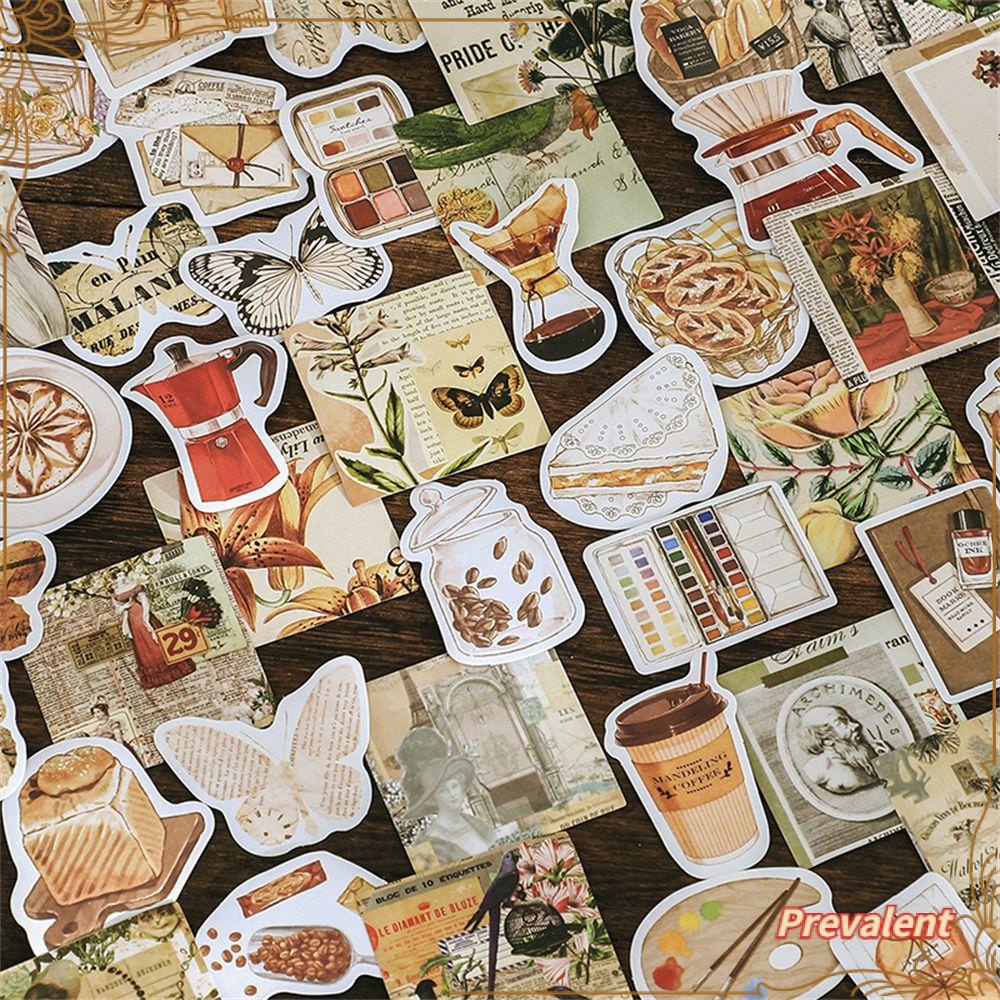 46pcs Stiker Aneka Desain Untuk Dekorasi Album / Diary / Agenda