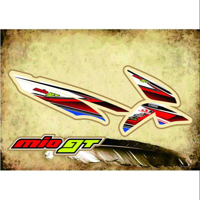 Striping Mio GT Variasi Sticker Stiker Scotlite Skotlet Motor Body List Skotlet Listt Motor Lis List