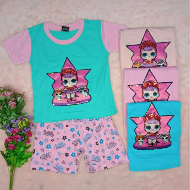 Ss#294 Pakaian Anak Perempuan Size 1-5thn / Baju Lol / Baju Nyala / Baju Musik / Setelan Anak Cewek