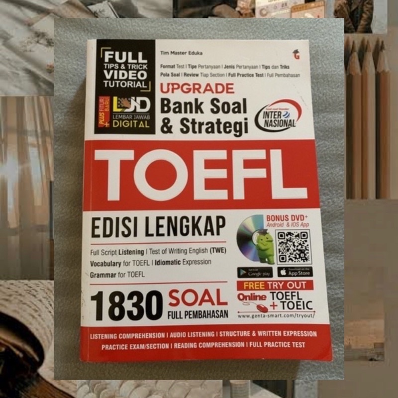 Buku TOEFL TOEIC - Upgrade Bank Soal & Strategi TOEFL (Preloved)