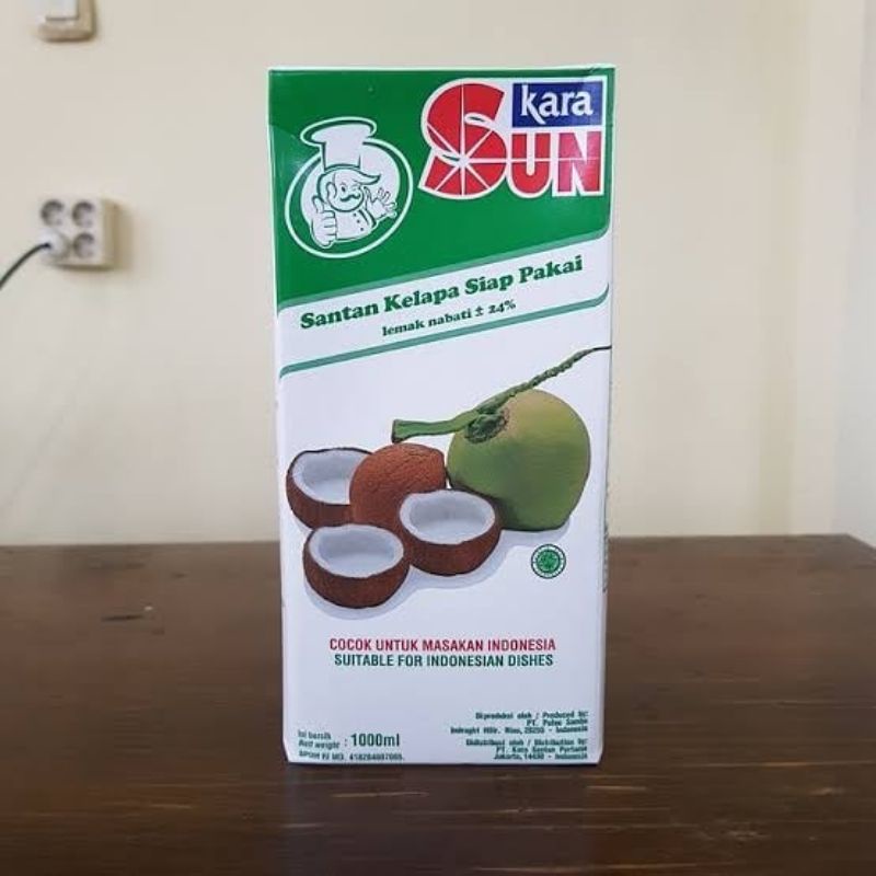 

Sun Kara Santan Kelapa Siap Pakai 1L