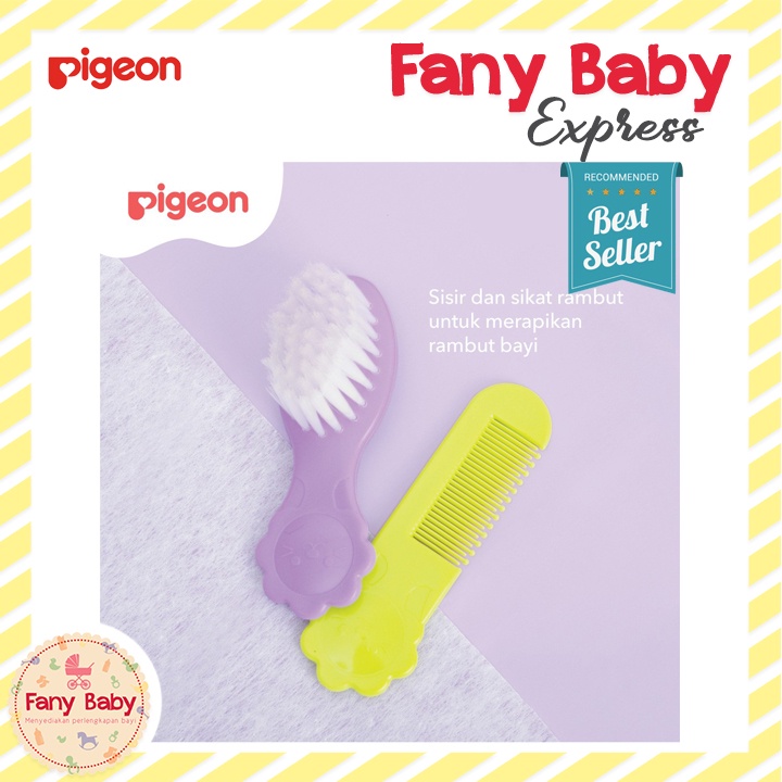 PIGEON BABY COMB AND HAIR BRUSH SET / PR050512