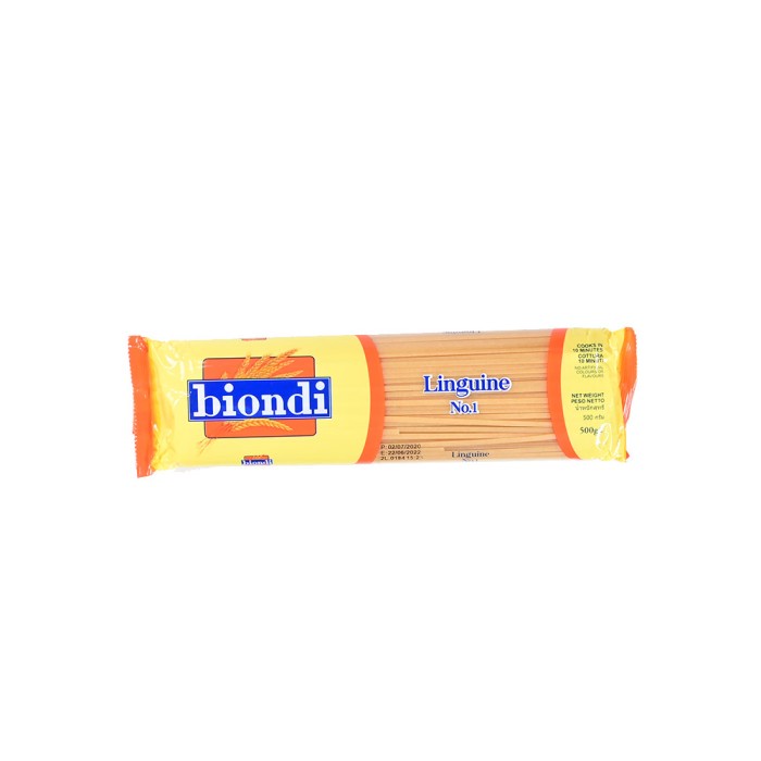 

PASTA-ANEKA- BIONDI LINGUINE NO.1 500GR -ANEKA-PASTA.