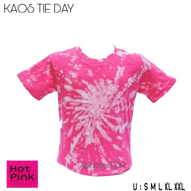 Kaos anak tie day kekinian uk 2-10tahun