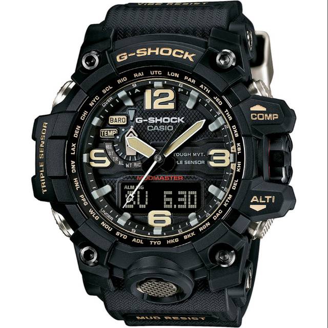 Casio G-Shock MUDMASTER GWG-1000-1A Triple Sensor Solar Multiband 6 Watch Original GWG-1000-1ADR