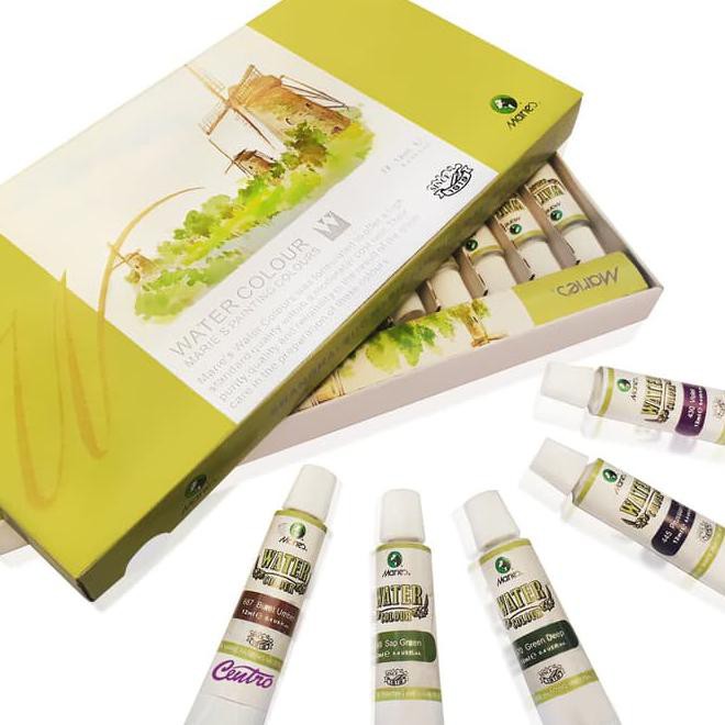 

Maries Watercolor 12 Warna Tube 12 Ml Water Colour Cat Air E1336B Best Seller
