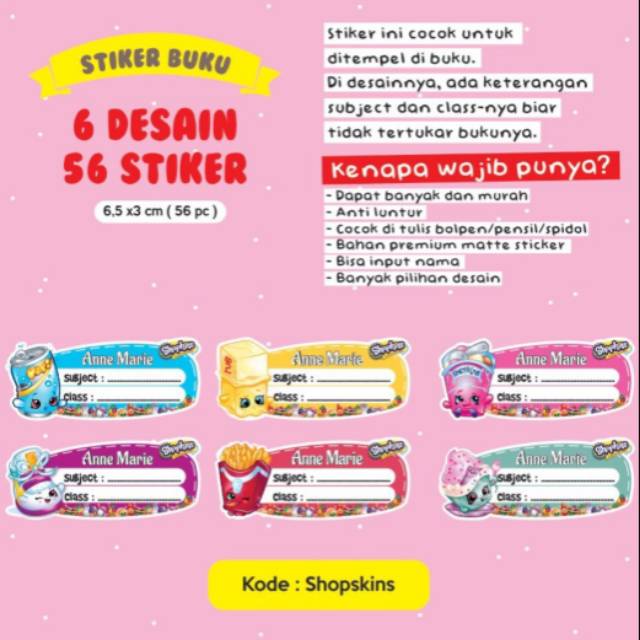 

Stiker Buku Murah Paket 5