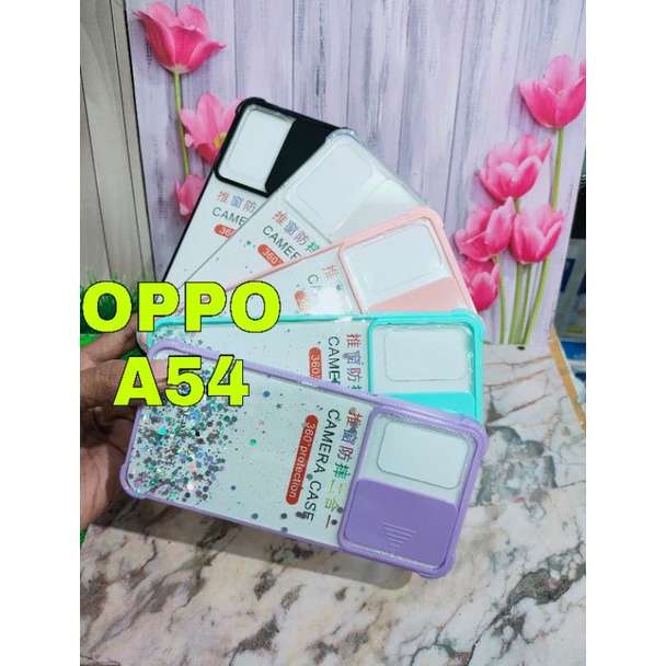 OPPO A54 CASING SOFT CASE DOVE SLIDE CAMERA  MODEL TERBARUSkin Case Slide Camera