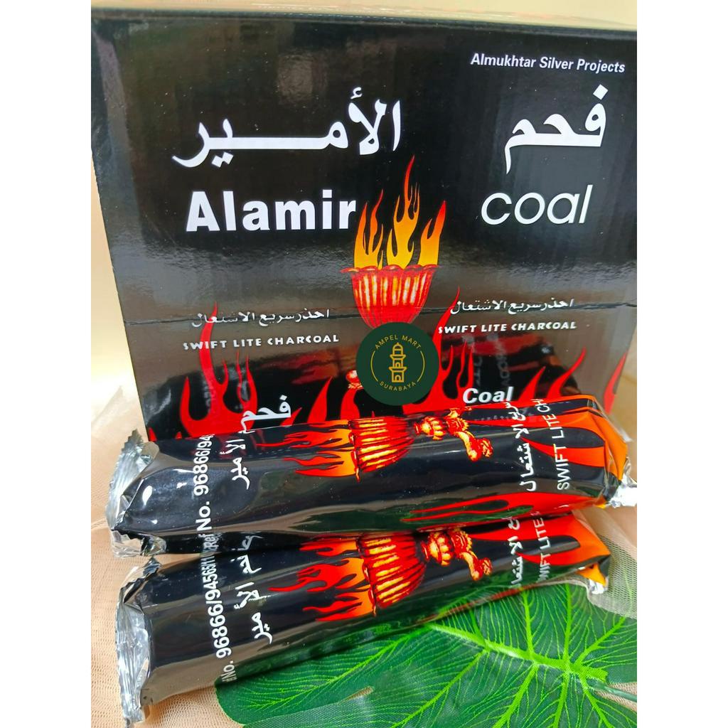 ( 1 BOX) Arang Magic Alamir Coal Arang Mercon Alamir Coal Arang Bukhur Arang Instant Arang Dupa