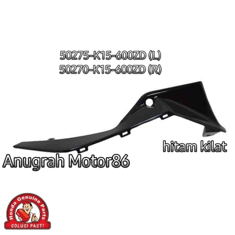50275-K15-600ZD (L) 50270-K15-600ZD (R) Panel shroud CB150R K15M 2018-2021 hitam kilat ori Honda AHM