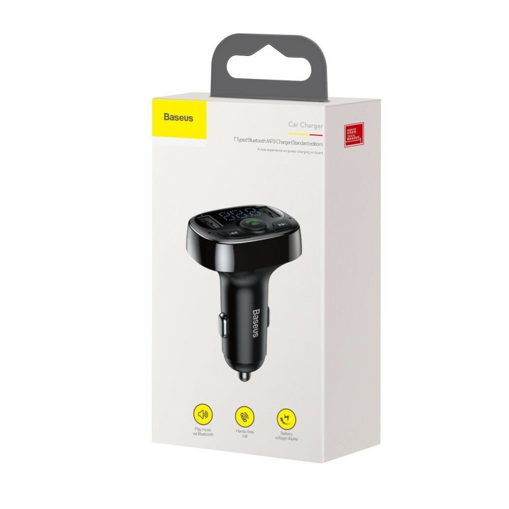 Baseus Dual USB Car Charger FM Transmitter Modulator MP3 Player