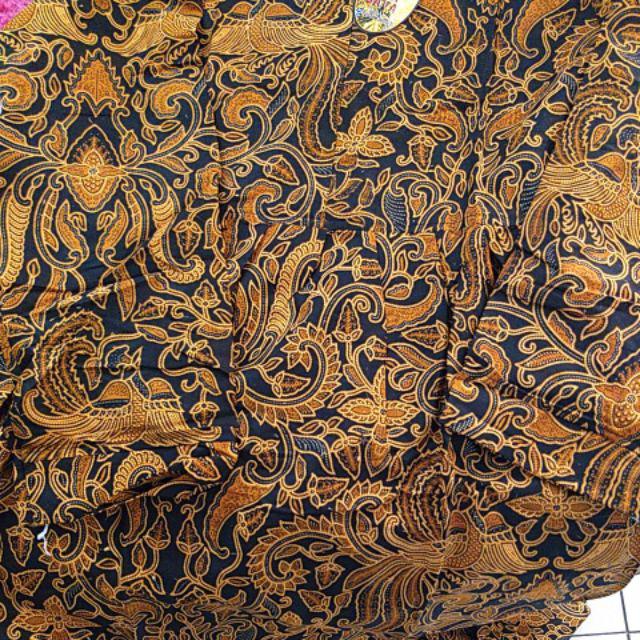 Long Dress Batik Gamis Batika Nadine Manggar Kobis Kupu Padi Ulir Manis Gendis Sekar