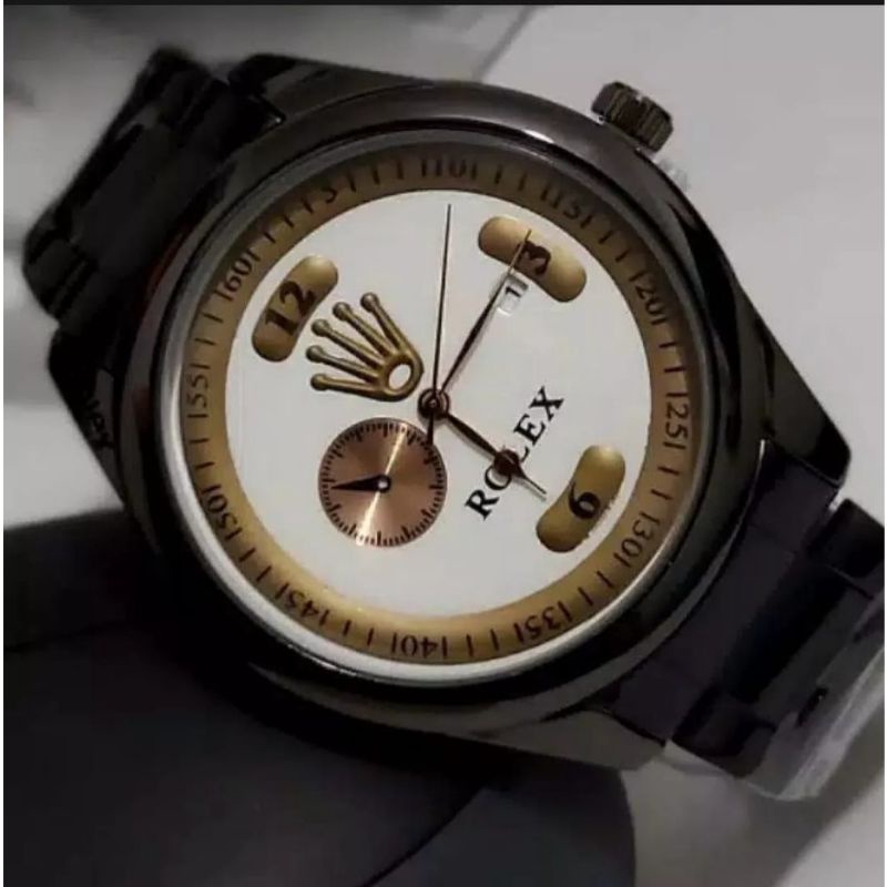 Jam Tangan Tangan Ranta  ROLEX king  Keren Anti air | Jam Tangan Cowok Tanggal Aktif Free BOK