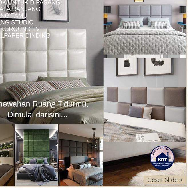 Harga Terjangkau Leather Classic Headboard Bed Foam Wall Panel 3d Leather Soft Pack Wall Foam 3d S Shopee Indonesia