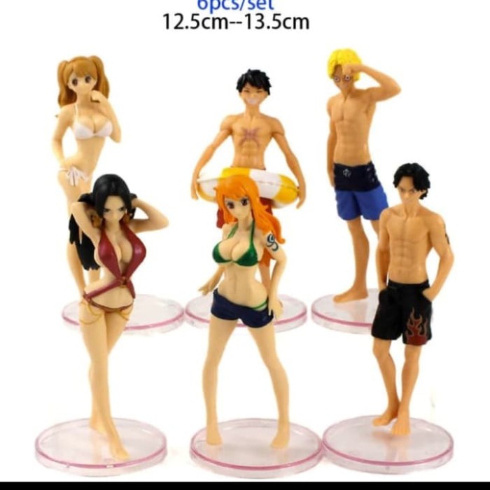 Figure Anime One piece SwimSuit Luffy Sabo Ace Nami