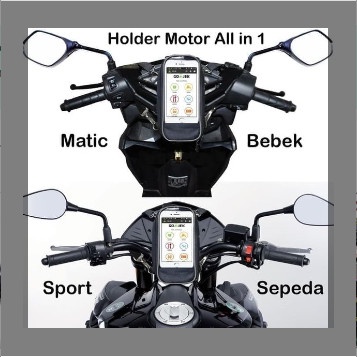 Tas Holder Cover HP Sepeda Motor matic mio beat Cover Anti Air