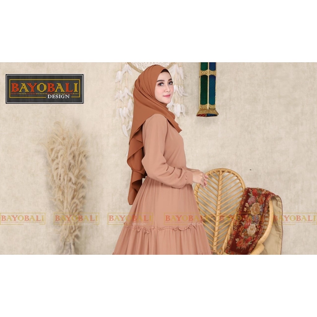 Baju Gamis Wanita Terbaru | Gamis Ceruty Babydoll Jumbo|Fashion Muslim Wanita Termurah |Gamis syari-mocca