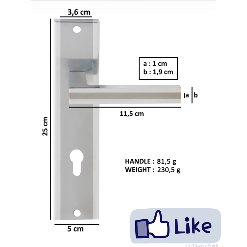 Promo handle pintu besar 25 cm/ gagang pintu rumah ukuran besar 25 cm harga promo Handle pintu stanlis padat pegangan pintu,tarikan pintu gagang pintu stanlis steel padat  kunci bsr