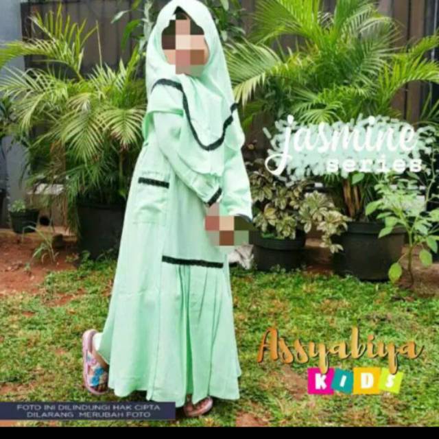 Gamis anak jasmine ori assyabiya