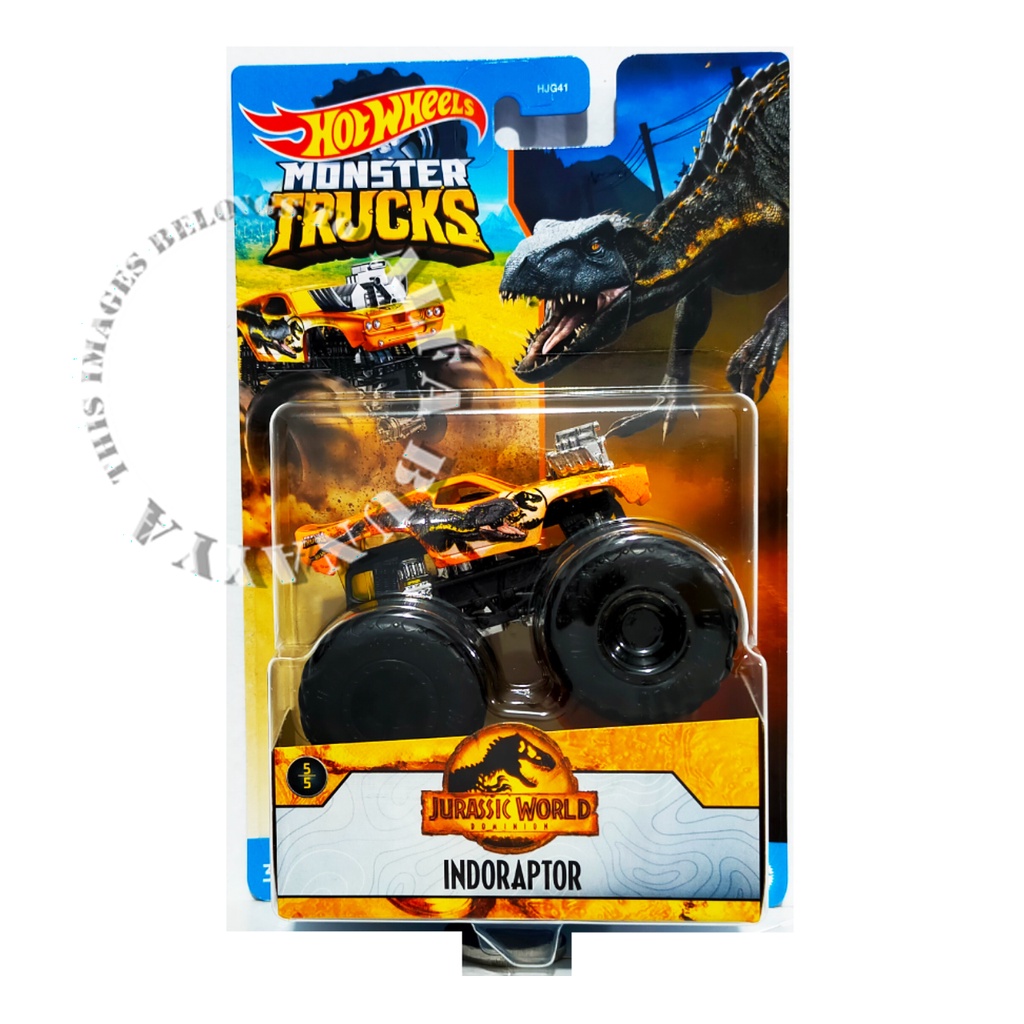 HOT WHEELS Monster Trucks - SERI JURRASIC WORLD - Hotwheels Truck Original - Mainan Diecast Truk