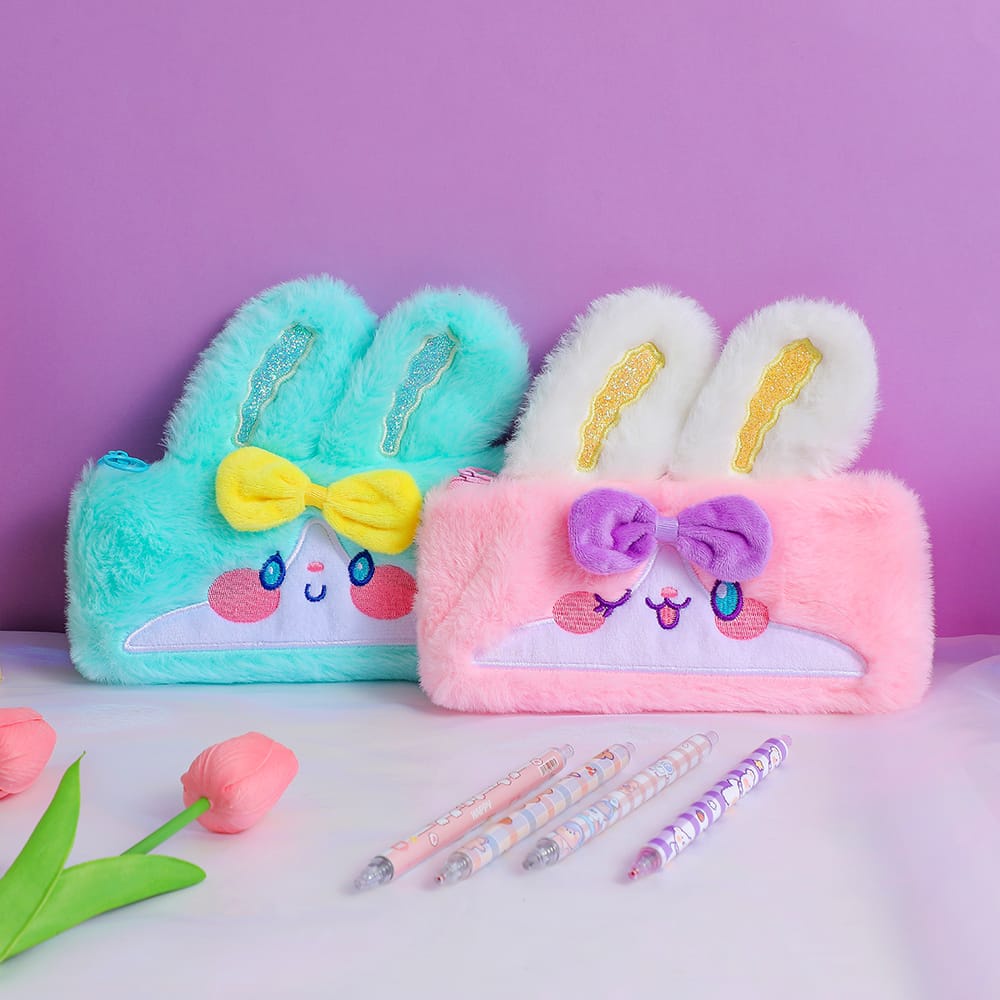 Tempat Pensil Kelinci Rabbit Pouch Bunny kotak pensil kelinci lucu pouch make up tempat penyimpanan alat tulis