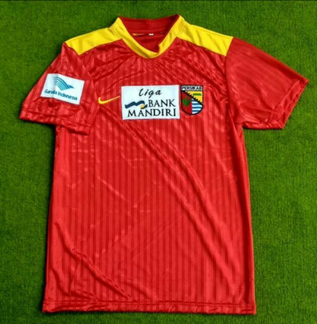 Jersey Persikab Bandung Home Liga Bank Mandiri 2002 - 2003 Merah Paragon Retro