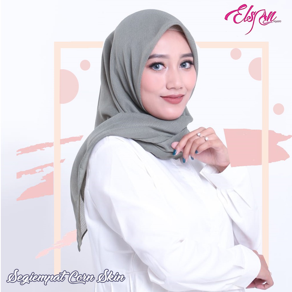  Jilbab  HIJAB CORNSKIN Real pict warna  sesuai katalog 