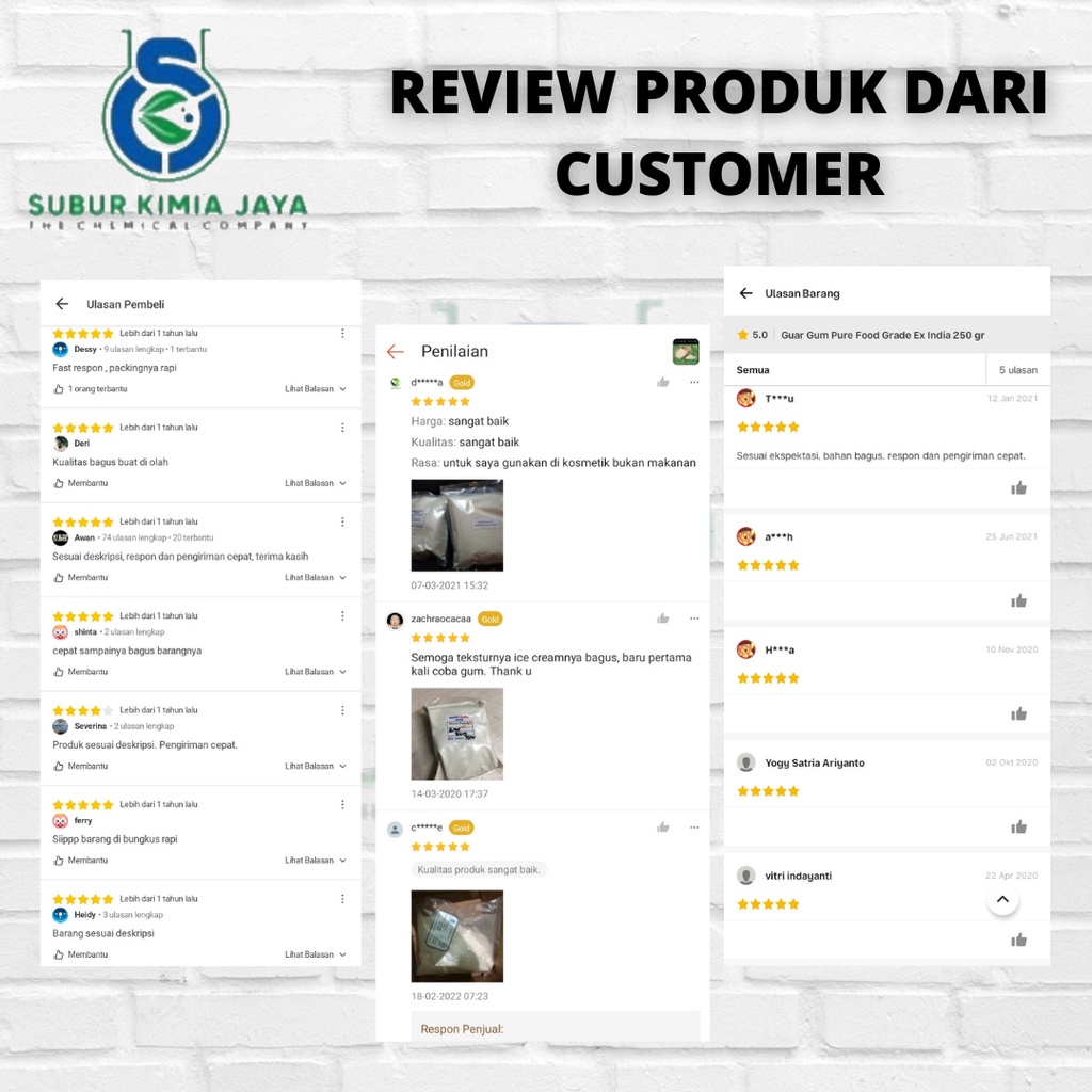 

ADY78 Guar Gum Pure Food Grade Ex India 1KG