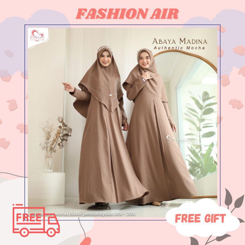 GAMIS POLOS SET SEGIEMPAT/DRESS ONLY BAHAN ZARA ITY ORIGINAL MEDINA by SALVINA