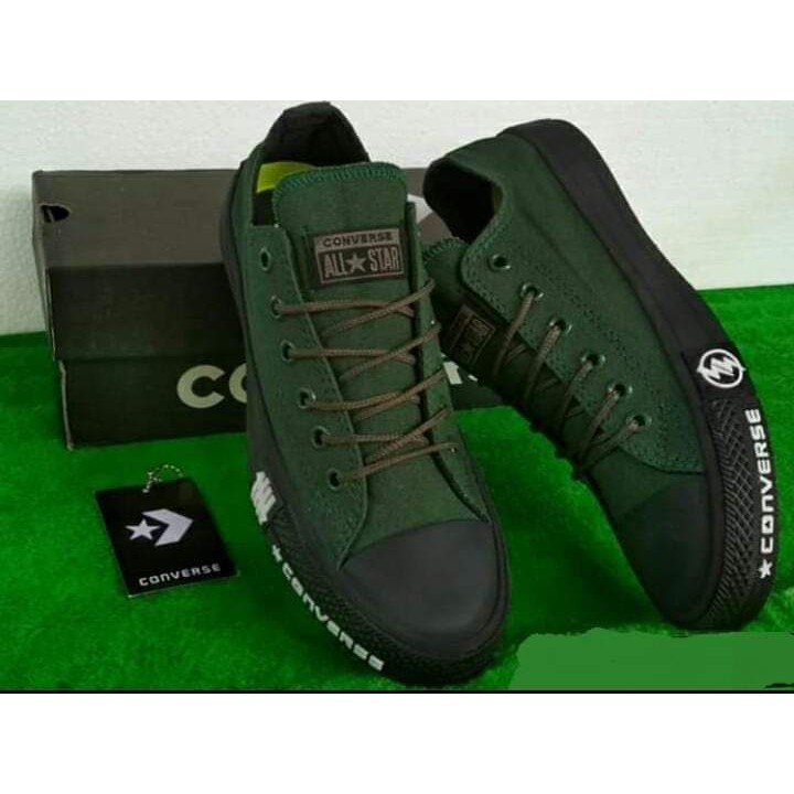 Sepatu Sneakers Pria Converse70 Chuck Taylor Hijau Army Style Fashion Original 2022