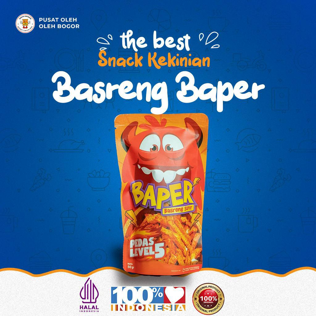 

Snack Basreng Baper Rasa Pedas Level 5